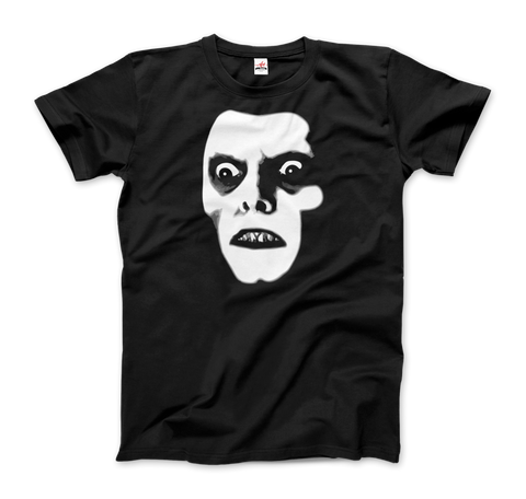 THE EXORCIST Captain Howdy Pazuzu Demon Graphic Tee-Super soft and smooth 100% ringspun combed cotton tee, preshrunk with shoulder to shoulder taping, seamless collar and double needle hems. High quality colorfast, fade resistant print. Free shipping worldwide from the USA.-Mens / Unisex-Black-XL-