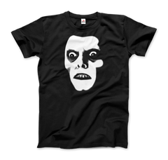 THE EXORCIST Captain Howdy Pazuzu Demon Graphic Tee-Super soft and smooth 100% ringspun combed cotton tee, preshrunk with shoulder to shoulder taping, seamless collar and double needle hems. High quality colorfast, fade resistant print. Free shipping worldwide from the USA.-Men (Unisex)-Black-S-