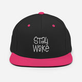 -Structured acrylic and wool blend cap with a classic fit, flat brim, and full buckram. High quality embroidery, snapback adjustment.These hats ship from the USA. Six panel with eyelets, green undervisor. BLM Black Lives Matter 2020 2021 equality rights resist protest stop police brutality law enforcement prison reform.-Black/ Neon Pink-