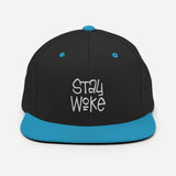 -Structured acrylic and wool blend cap with a classic fit, flat brim, and full buckram. High quality embroidery, snapback adjustment.These hats ship from the USA. Six panel with eyelets, green undervisor. BLM Black Lives Matter 2020 2021 equality rights resist protest stop police brutality law enforcement prison reform.-Black/ Teal-
