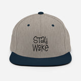 -Structured acrylic and wool blend cap with a classic fit, flat brim, and full buckram. High quality embroidery, snapback adjustment.These hats ship from the USA. Six panel with eyelets, green undervisor. BLM Black Lives Matter 2020 2021 equality rights resist protest stop police brutality law enforcement prison reform.-Heather Grey/ Navy-
