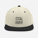 -Structured acrylic and wool blend cap with a classic fit, flat brim, and full buckram. High quality embroidery, snapback adjustment.These hats ship from the USA. Six panel with eyelets, green undervisor. BLM Black Lives Matter 2020 2021 equality rights resist protest stop police brutality law enforcement prison reform.-Natural/ Black-