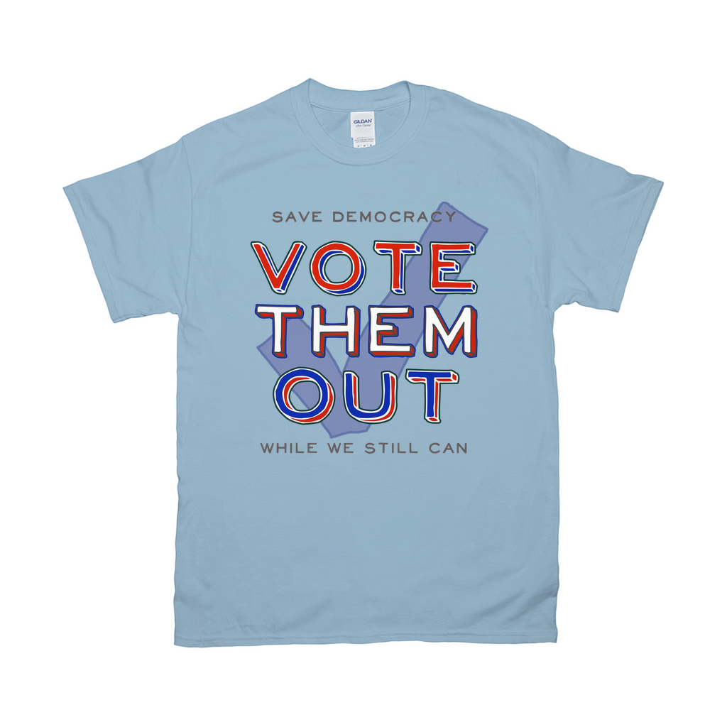 -Comfortable and durable mens / unisex style classic fit t-shirt. Soft 100% cotton, crew neck & short sleeves. These shirts are made-to-order and ship from the USA.
Resist United voting rights equality 2022 midterm 2024 election anti-fascist stop fascism antifa womens abortion constitution LGBTQ BLM America march protest-Light Blue-S-