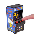 -The world’s first videogame hero PacMan and super cute global pop icon Hello Kitty are together again in a working miniature version of the original arcade game that fits in the palm of your hand. Full color, Hi-Res graphics, authentic sounds, keychain. Officially licensed Namco and Sanrio product. Shipped from USA.-