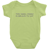 -High quality Rabbit Skins infant snap bodysuit. Solid colors are 100% combed ringspun cotton, heather colors are 90/10 combed ringspun cotton and polyester. Double-needle ribbed bindings, 3 snap closure. Shipped from USA. Funny one piece unisex baby snapsuit creeper crawler cats kittens kitty meow purrsonal property-Key Lime-NB-