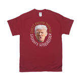 -Premium quality mens / unisex adult graphic tee made of soft ringspun cotton. Made-to-order and shipped from USA. Anti-Trump FUPA meme covidiot fascist election fraudster MAGA 2021, lock him up, lock them all up. Fake news, subhuman fraud, criminal covid coverup Putin pal profiteer aspiring dictator American disgrace.-Cardinal Red-Medium-
