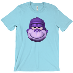 -Retro Y2K fashion hiphop streetwear purple swag high ape bonzi 420 great grape gorilla windows98 2000 internet meme spyware virus 1990s 90s funny stoner millennium icon bonzai viral Comfortable mens/unisex style Bella & Canvas t-shirt. Quality combed ring-spun cotton with a classic fit, crew neck & short sleeves. -Turquoise-S-