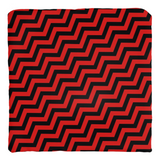 Red Lodge Throw Pillows - Zigzag Pattern Twin Surreal Optical Peaks-Double-sided, square spun polyester pillow or pillowcase in your size and style.This item is made-to-order and typically ships in 3-5 business days from within the US. 

Diagonal red and black zig-zag lines on high quality throw pillow. Tense and surreal optical art pattern. Fun and unique gothic halloween home decor.-Cover only-no insert-14x14 inch-