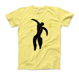 Henri Matisse Flight of Icarus Graphic Tee-Best known as the driving force of Fauvism towards the end of his career Henri Matisse produced an equal number of cut-out “paintings” that are known for their rigid lines, richly saturated colors and dynamic compositions. Icarus, or The Flight of Icarus -Mens / Unisex-Spring Yellow-XL-