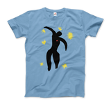Henri Matisse Flight of Icarus Graphic Tee-Best known as the driving force of Fauvism towards the end of his career Henri Matisse produced an equal number of cut-out “paintings” that are known for their rigid lines, richly saturated colors and dynamic compositions. Icarus, or The Flight of Icarus -Men (Unisex)-Light Blue-S-