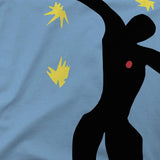 Henri Matisse Flight of Icarus Graphic Tee-Best known as the driving force of Fauvism towards the end of his career Henri Matisse produced an equal number of cut-out “paintings” that are known for their rigid lines, richly saturated colors and dynamic compositions. Icarus, or The Flight of Icarus -