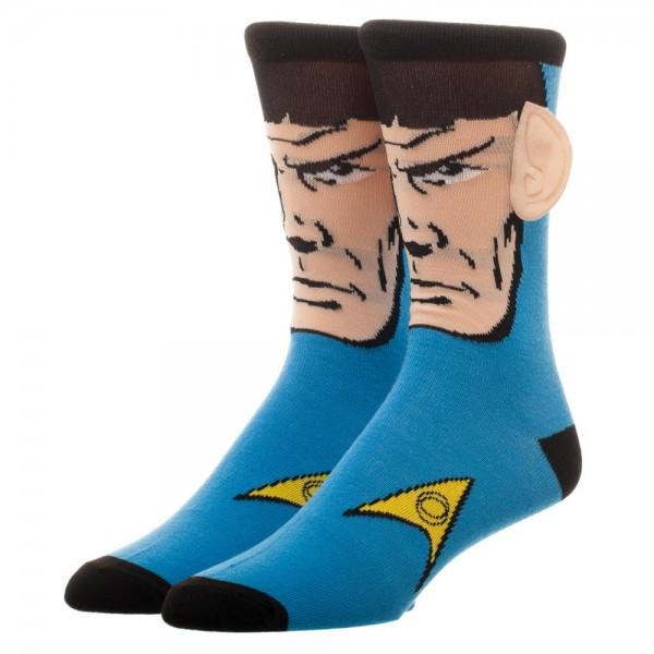 Star Trek TOS Spock Crew Socks with Vulcan Ears, Officially Licensed-10/13/21-733427232562