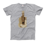 -Sometime between October and December 1912, Pablo Picasso made a guitar. Cobbled together from cardboard, paper, string, and wire, materials that he cut, folded, threaded, and glued, the result resembling no sculpture ever seen before.

Picasso's incandes-Mens / Unisex-Heather Grey-XL-
