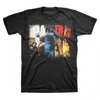 Pantera Album Collage Graphic Tee, Officially Licensed-Black-S-