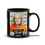 Trump MAGA 2020 Coffee Mugs - Make America Great Again - Lock Him Up!-Premium quality durable 11oz or 15oz ceramic mug, USA made. Donald Trump for Prison 2020. Most corrupt and destructive president in American history, criminal, national disgrace POTUS complicit GOP. Racism, sexism, violence, ignorance, totalitarianism, fascism Treason. Covid-19 super spreader Trump Lied Americans Died.-11 oz-MAGA Mugshot-
