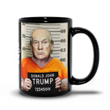 Trump MAGA 2020 Coffee Mugs - Make America Great Again - Lock Him Up!-Premium quality durable 11oz or 15oz ceramic mug, USA made. Donald Trump for Prison 2020. Most corrupt and destructive president in American history, criminal, national disgrace POTUS complicit GOP. Racism, sexism, violence, ignorance, totalitarianism, fascism Treason. Covid-19 super spreader Trump Lied Americans Died.-15 oz-MAGA Mugshot-