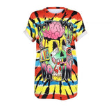 Rot Your Brain Tee, Innergalactic Retro Psychedelic AOP Skull Shirt-Version 3-S-