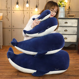 Large Sleeping Blue Whale Plush Toy / Pillow-Cute and soft sleepy blue whale plush toy / pillow in your choice of 4 sizes - 25cm (about 10in), 45cm (~17.7 inches), 65cm (25.6in) or 85cm (33.5in). An ideal snuggle and cuddle companion. Free Shipping Worldwide. - Marine mammel animal sea creature cushion aquatic ocean life aquarium gift comfort home decor biology.-