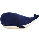 Large Sleeping Blue Whale Plush Toy / Pillow-Cute and soft sleepy blue whale plush toy / pillow in your choice of 4 sizes - 25cm (about 10in), 45cm (~17.7 inches), 65cm (25.6in) or 85cm (33.5in). An ideal snuggle and cuddle companion. Free Shipping Worldwide. - Marine mammel animal sea creature cushion aquatic ocean life aquarium gift comfort home decor biology.-45cm-Blue-