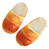 LOAFERS Realistic Bread Loaf Slippers - Three Styles, Free Shipping-Funny and functional pair of plush slippers. Keep your feet as warm and toasty as freshly baked loaves of bread . Realistic pattern on soft, cushioned slides. Honey Wheat, Hoagie or French Bread fresh out of the oven. Guaranteed low carb! Unique baguette loaf roll lounge sandals breadstick house shoes. Mens Womens Kids-