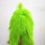 -High quality latex over-the-head mask with attached faux feather hair. One size fits most up to head circumference of about 60cm. Free shipping.

Adult halloween christmas costume cosplay bright green old school xmas holiday cartoon bah humbug best -Green-