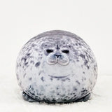 Harp Seal Plush Toy Pillow 30cm 40cm 60cm 80cm Large Oversized Cushion-Realistic Harp Seal Plush Toy / Pillow. Gray or white version in your choice of size: 30cm/12in, 40cm/16in, 60cm/23.5in. 80cm/31.5in Cotton stuffed plush with all over printed outer fabric covering, sewn flippers and snout. Lifelike marine life baby sea animal plush doll sea lion wildlife aquarium zoo creature cushion-40cm-Gray-