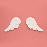 -Small anime inspired cloud style angel wing hair barrettes. Free shipping from abroad. These typically arrive in about 2 weeks to the USA. Sold in pairs of two. Cute Kawaii fluffy unique cosplay clip hair accessory.-