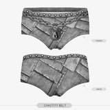 Funny Printed Chastity Belt Panties-Super soft women's polyester blend mid-rise briefs. One size to fit 66-80cm waist, 96-116cm hips. Laid flat these measure approximately 64cm across (6cm across at crotch), 10cm tall at the hip and 18cm long. Free shipping.

Funny kinky sexy naughty girl sub slave denial bondage lock kink womens juniors underwear-