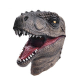 -High quality latex over-the-head dinosaur mask. One size fits most. Free shipping from abroad with an average delivery time to the USA of 2-3 weeks.

Dinosaur jurassic halloween costume cosplay world t-rex park velociraptor raptor dino lifelike frightening scary reptile-Brown-One Size-Abroad-