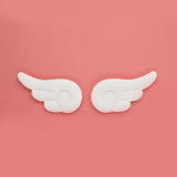 -Small anime inspired cloud style angel wing hair barrettes. Free shipping from abroad. These typically arrive in about 2 weeks to the USA. Sold in pairs of two. Cute Kawaii fluffy unique cosplay clip hair accessory.-