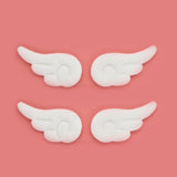 -Small anime inspired cloud style angel wing hair barrettes. Free shipping from abroad. These typically arrive in about 2 weeks to the USA. Sold in pairs of two. Cute Kawaii fluffy unique cosplay clip hair accessory.-Two Pairs-