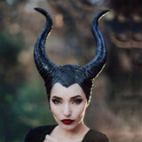 -One size fits most PVC headpiece designed after Maleficent's horns in Mistress of Evil. Free shipping from abroad. Evil sorceress disney witch angelina jolie costume cosplay halloween hat headband horned crown villains-black-One Size-Other-