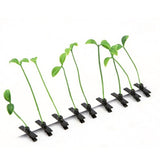 -Unique tiny synthetic bean sprout hair clips. Clips measure about 4cm and sprouts stand about 6cm tall.Free shipping from abroad. These typically arrive in 2-4 weeks to the USA. Tiny anime cosplay costume accessory kawaii cute weird unusual flora plant leaf seedling synthetic fake simulation-