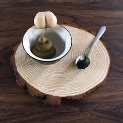 Poo in Progress Tea Diffuser - World's Worst Gifts-Gross 'poo in progress' tea diffuser. It may look disgusting but it's made of high quality, food safe silicone and is a working and quite effective diffuser for loose leaf teas. Free shipping. Worst gift. Most disgusting gross grossest bizarre wtf poop butt ass nasty novelty gag gift joke pooh kitchenware office prank-