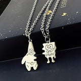 -Pair of matching pendant necklaces. Pendants are silver colored copper alloy metal and measure about 2cm and 3cm respectively. Free shipping from abroad. These typically arrive to the USA in about 2-3 weeks.

Best friends couples 90s kids cute retro 1990s nineties bff gifts buddy chums buddies pal pals friendo -