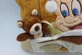 -Super cute soft stitched plush pillow featuring Dopey from Snow White and the 7 Dwarfs tucked in bed and reading a storybook with hidden pocket holding his attached stuffed teddy bear.High quality, 30cm/12.6in. Imported, Free shipping

Disney sleepy goodnight kids pillow throw cushion snuggle toy bedding gift for child-