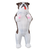 -Inflatable party pug costume made of waterproof polyester. Comes equipped with a battery powered blower fan and hanger bag. One size, Suitable for older kids, teens and adults 150-190cm / 4'11" to 6'2" Free Shipping to the USA and worldwide. Funny novelty halloween dog fancy dress cosplay puppy suit cute weird fun air-White-One Size-