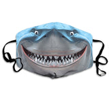 -Quality reusable polyester fabric face mask with elastic ear loops, adjustable nose clip and filter pocket. Free Shipping from abroad. Typically arrives in about 2-3 weeks to the USA. Funny weird 3D animal face PPE face covering adults kids sharks.-