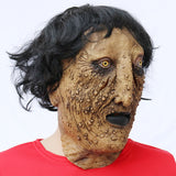 -Unique surreal soft latex over-the-head mask with attached hair. One size fits most. Ideal to fit heads with a circumference of 55cm to 58cm. Free shipping.

Unusual creepy character costume cosplay disturbing infected boils bumps halloween dark black wig realistic weird bizarre body horror human monster spoopy kids -