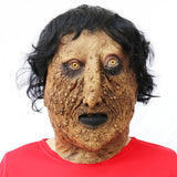-Unique surreal soft latex over-the-head mask with attached hair. One size fits most. Ideal to fit heads with a circumference of 55cm to 58cm. Free shipping.

Unusual creepy character costume cosplay disturbing infected boils bumps halloween dark black wig realistic weird bizarre body horror human monster spoopy kids -