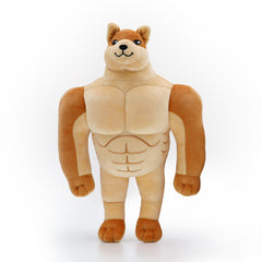Swole Doge Plush - 12 inch Meme Toy -Soft stuffed swole doge plush toy. Measures about 12 inches. Free shipping from abroad. Typically arrives in about 2-3 weeks. Muscular shiba inu dog meme doge dogecoin iconic 1ft 12in stuffed toy thicc puppy buff pup funny unique internet gift meme character soft toy-