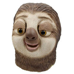Flash the Sloth Mask-High quality over-the-head style latex mask. One size fits most. Free shipping from abroad. Typically arrives in about 2-3 weeks to the USA. Funny slow animal halloween cartoon zootopia character cosplay costume mask -