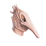 -Soft and flexible latex rubber over-the-head masks. One size fits most. Free shipping from abroad. These typically arrive in 2-3 weeks to the USA.

Creepy weird disturbing 80s 1980s eighties horror comedy tim burton fantastical surreal spoopy halloween costume masks long nose couples costumes-Adam-