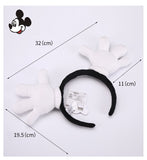 DISNEY Unique Mickey Mouse Hands Plush Headband - Officially Licensed-Mickey Mouse hands plush headband. One size fits most including adults. Brand new with tag. Hard to find genuine products which are part of the Disney 'Fun Fan Amuse' series of high quality carnival game prizes. Free shipping.

Disney Parks Tokyo DisneySea EuroDisney Walt Disney World Epcot Disneyland Arcade Mouse Ears-