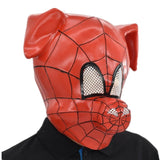 -High grade latex full over-the-head SPIDER-HAM mask. One size fits most. Measures approximately 16x21cm/6.3x8.3 inches. Free shipping from abroad. Typically arrives in the USA in 2-4 weeks.

peter porker spiderverse marvel mcu alternative universe spiderman spider-man spider pig halloween costume cosplay character-
