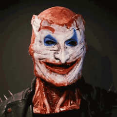 -Uniquely terrifying latex over-the-head skull mask with partial breastplate, movable jaw and tearaway clown flesh. One size fits most. Free shipping Horrifying halloween costume horror clown carnival of evil cosplay disgusting disturbing scary gross nsfw skeleton unisex death demon terrifying haunted house joker freak-