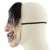 -Soft latex fasce mask with attached hair and elastic strap. One size fits most. Free shipping.Masks shipped within the USA typically arrive in 1-2 weeks. Masks shipped from abroad typically arrive to the USA in 2-4 weeks.

Creepy disgusting old man horror pervert halloween costume mask-