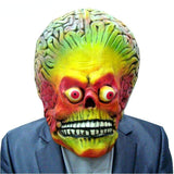 -Retro vintage style latex over-the-head mask. One size fits most. Free shipping from abroad with average delivery to the USA in 2-3 weeks.

Classic funny weird sci-fi science fiction alien invasion halloween costume cosplay fancy dress mask-