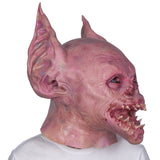 -A frightening, pink fleshy vampire bat over-the-head mask made of soft latex. One size fits most. Measures roughly 20x28cm / 10.24x7.8 inches. Free shipping from abroad with an average delivery time to the USA of 2-3 weeks.

Freaky weird terrifying scary halloween horror costume cosplay mask vampire creature larp mask-