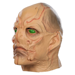 -Soft latex over-the-head kelpien mask. One size fits most teens and adults. Free shipping from abroad with average delivery to the USA in 2 weeks. Halloween scifi sci fi science fiction alien costume cosplay trekkie trekker prop replica star trek discovery-